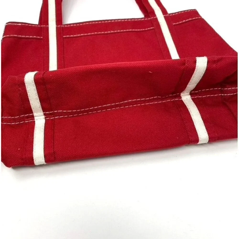 Gemline Mini Canvas Tote Red White Bag Purse